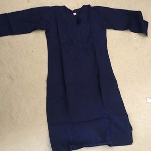 Ladies cotton kurti brand new, navy blue